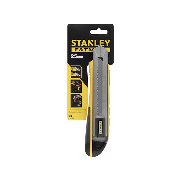 Cutter FATMAX® - (Conf. 6pz) - Coltello bi-material - Taglierino lama 25mm - Stanley - 0-10-486 - (Confezione multipla) Cutter FATMAX® - (Conf. 6pz) - Coltello bi-material - Taglierino lama 25mm - Stanley - 0-10-486 - (Confezione multipla)